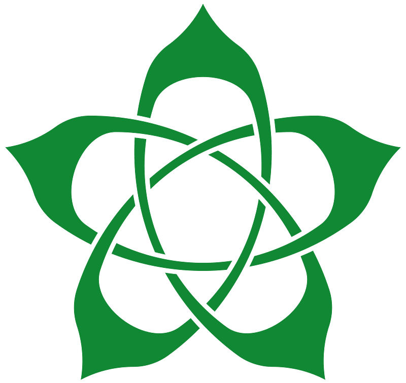 Floral fivefold knot green (geometry)