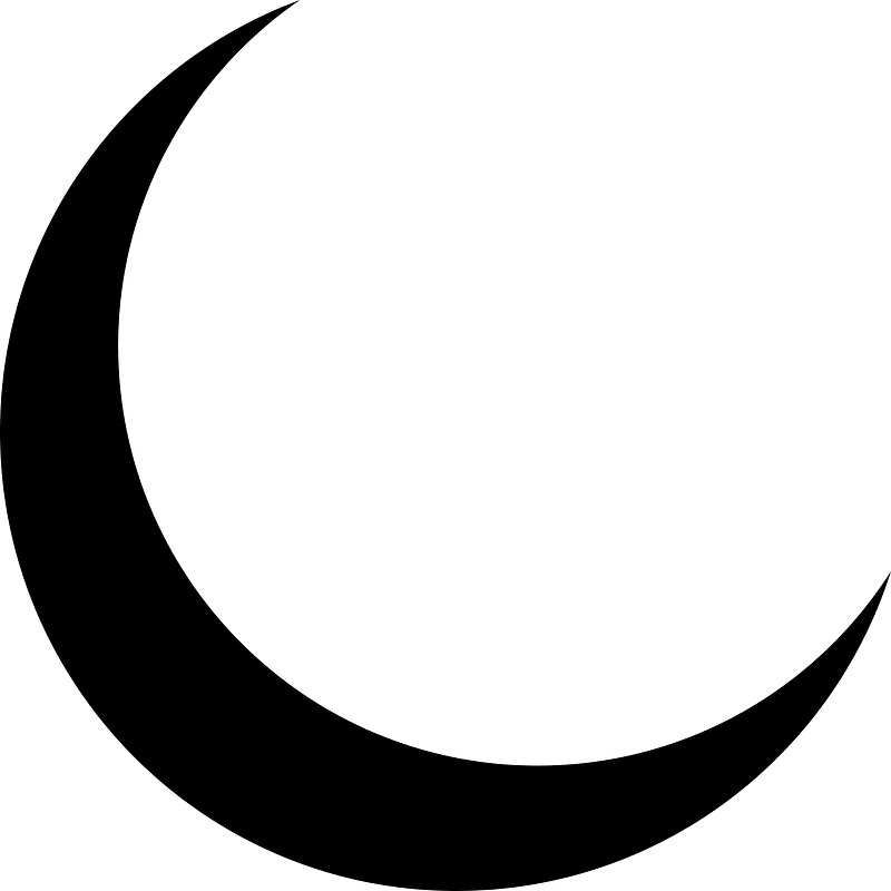 Astronomical symbol for the moon