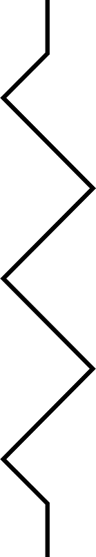 Resistor symbol upright