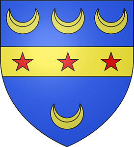 Blason famille fr de Courbon de Saint-Genest