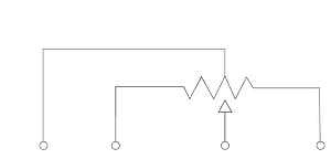 Center tapped potentiometer