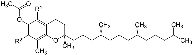 (RRR)-Tocopheryl Acetate Structural Formulae V.1