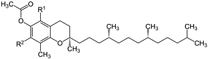 (RRR)-Tocopheryl Acetate Structural Formulae V.1