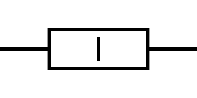 Resistor symbol 1W GOST