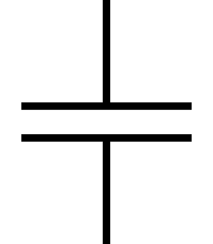 Capacitor symbol GOST