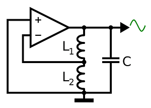 Oscillator hartley opamp