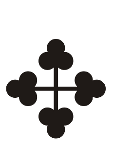 Trefoil Rhomb Black