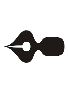 Wriging Nib Black Left