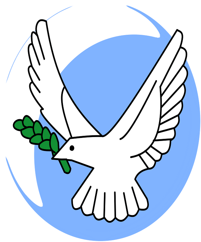 Dove with olive branch