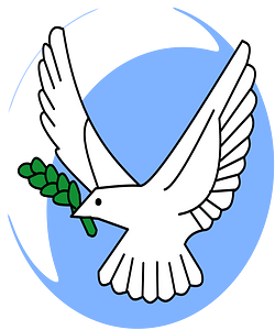 Dove with olive branch