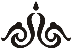 Candle-shaped Ornament Black