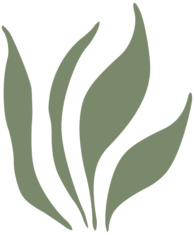 Grass Leaves Ornament Green Left