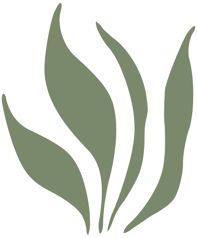 Grass Leaves Ornament Green Right