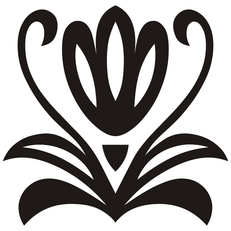 TulipC Ornament Black