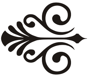 Fine Ornament Black L