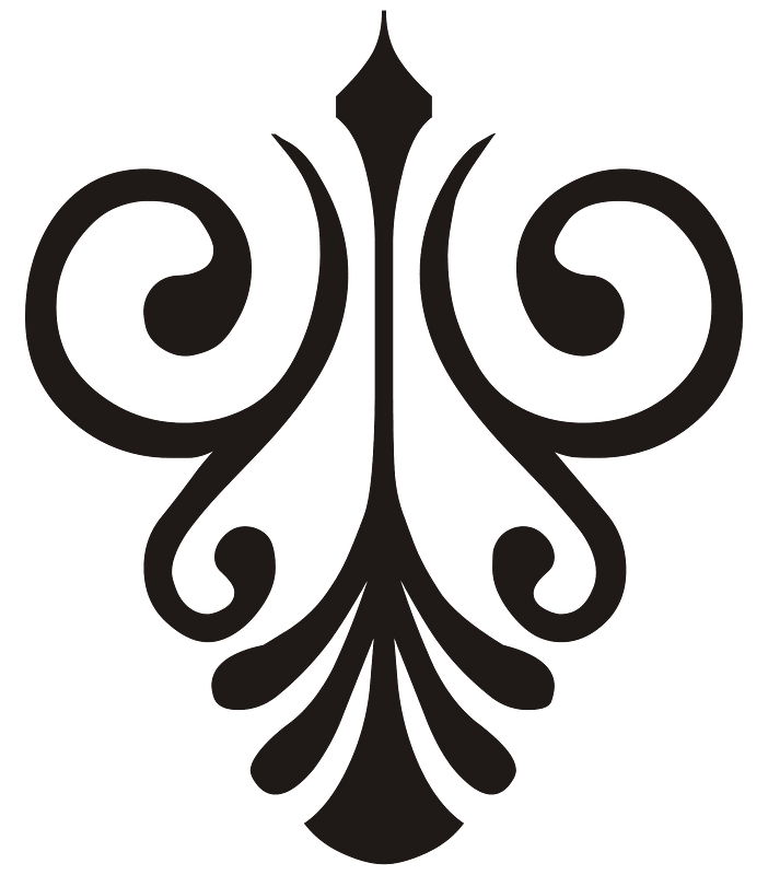 Fine Ornament Black D