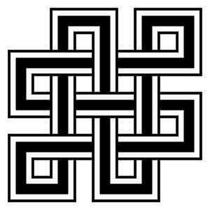 Endless-Knot 9crossings-7significant outlined