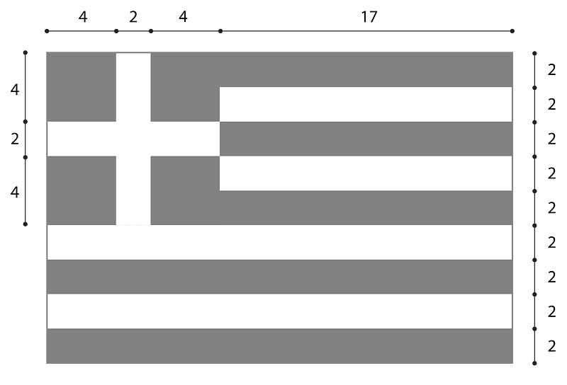 Flag of Greece (construction)