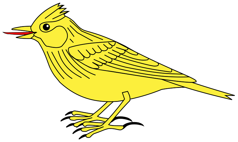 Meuble héraldique alouette