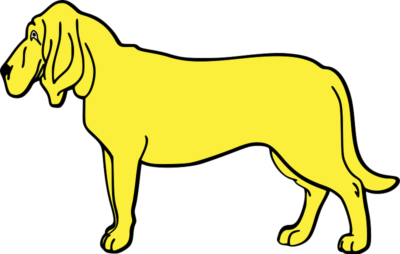 Meuble héraldique chien-saint-hubert