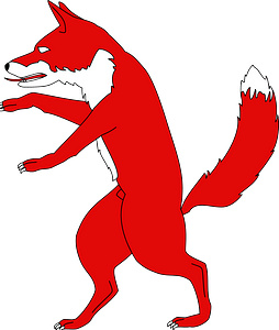 Meuble héraldique Renard flamboyant