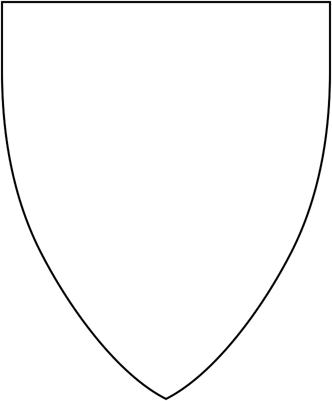 Heraldic shield shape 485x525
