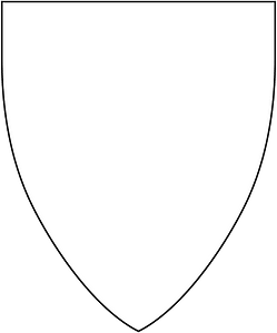 Heraldic shield shape 485x525