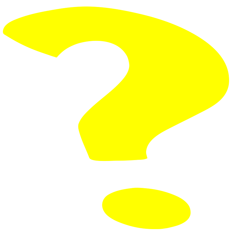 Yellow question mark