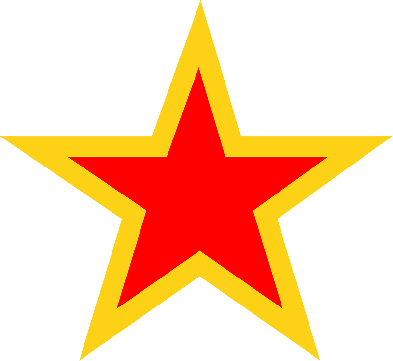 Golden Red Star