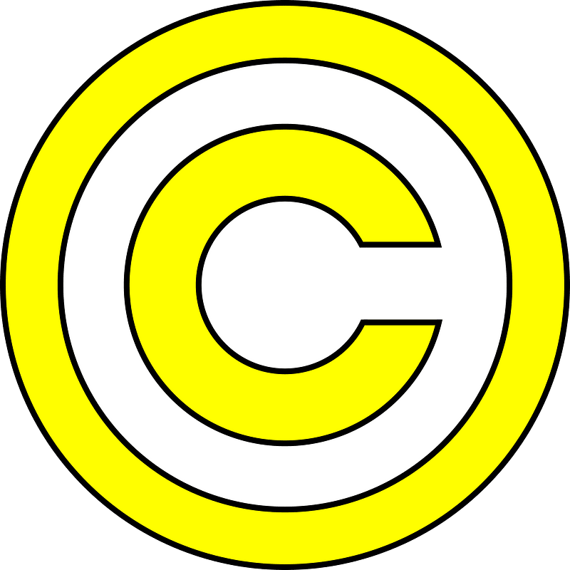 Yellow copyright