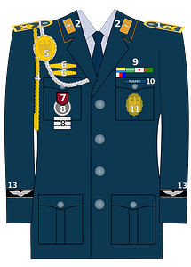 Trageweise (Heer + Luftwaffe) (Luftwaffenfarben)