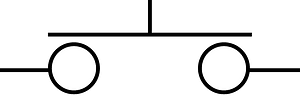 Push-to-make switch electronic symbol