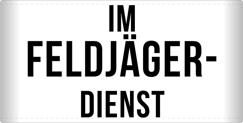 BW Armbinde Im Feldjägerdienst