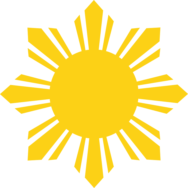 Flag of the Philippines - cropped sun