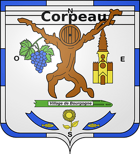 Blason de la ville de Corpeau (Côte-d'Or)