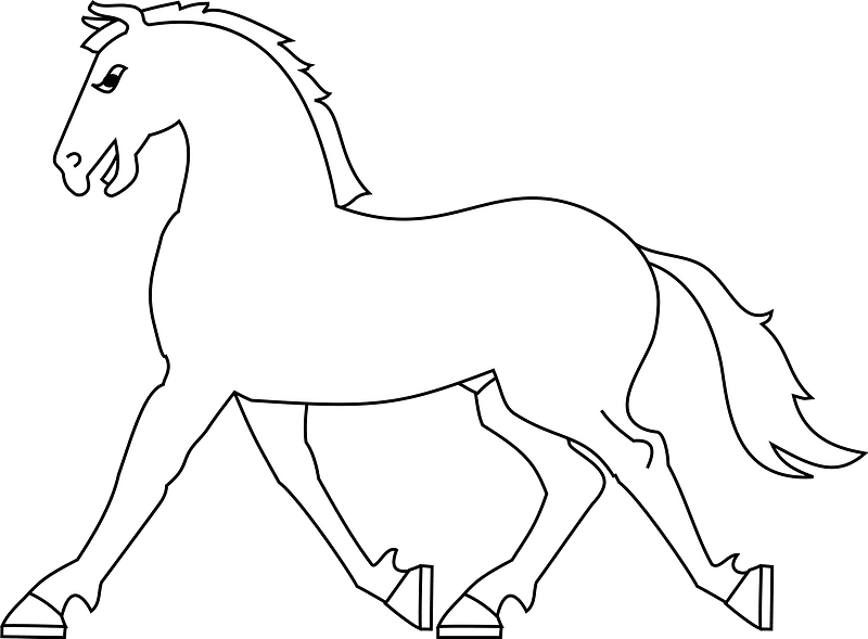 Meuble héraldique Cheval passant1