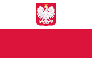 Flag of Poland (with coat of arms)