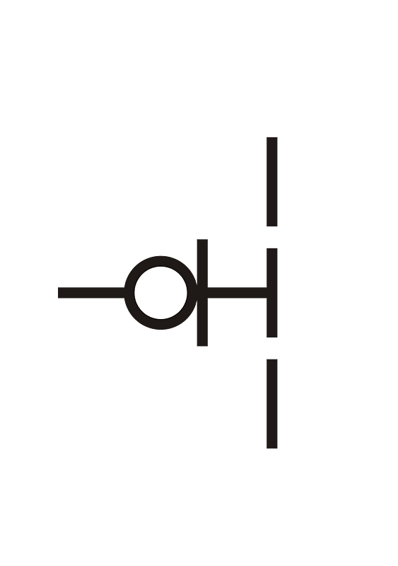 Sperreingang mit Negation