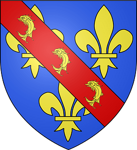 Blason duche fr Bourbon (Beaujolais)