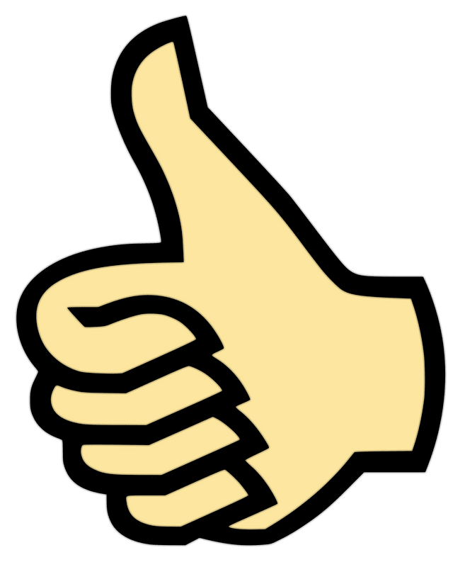 Symbol thumbs up color