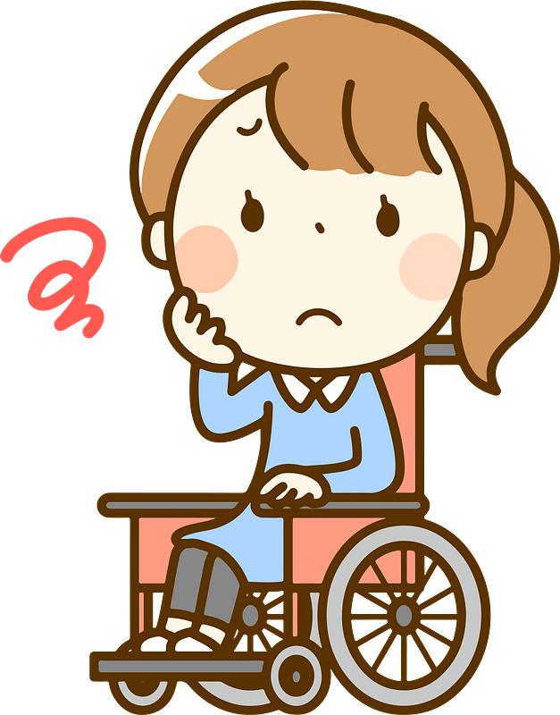 (Zoe) Woman in a Wheelchair is Troubled