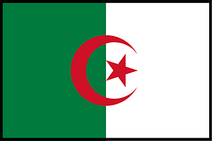 Flag of Algeria (bordered)