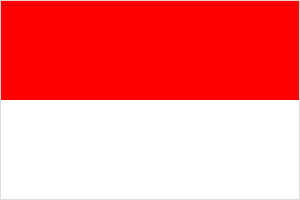 Flag of Indonesia (bordered)
