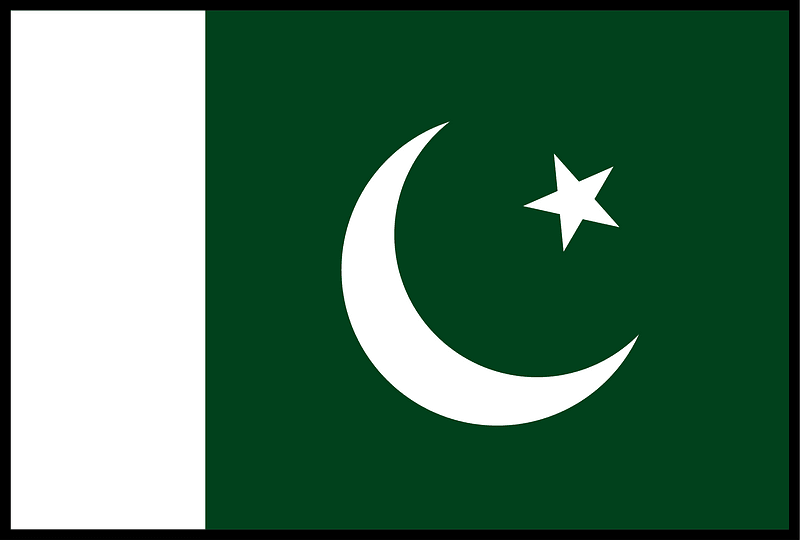 Flag of Pakistan (bordered)