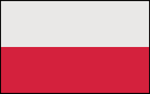 Flag of Poland (bordered)