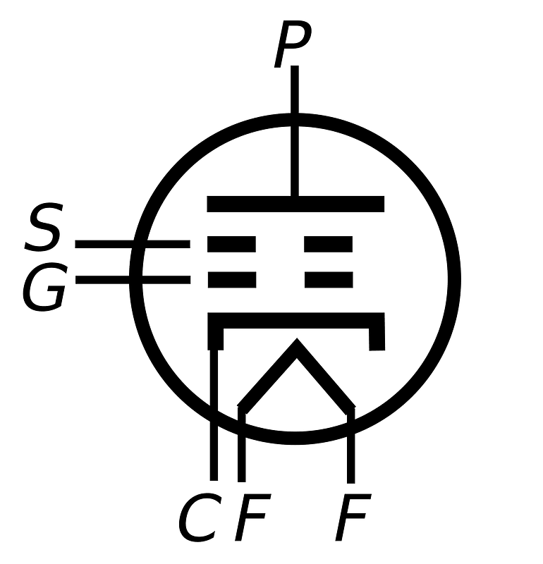 Tetrode symbol labeled