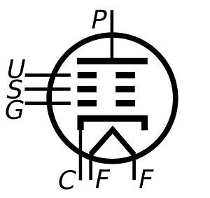 Pentode symbol labeled