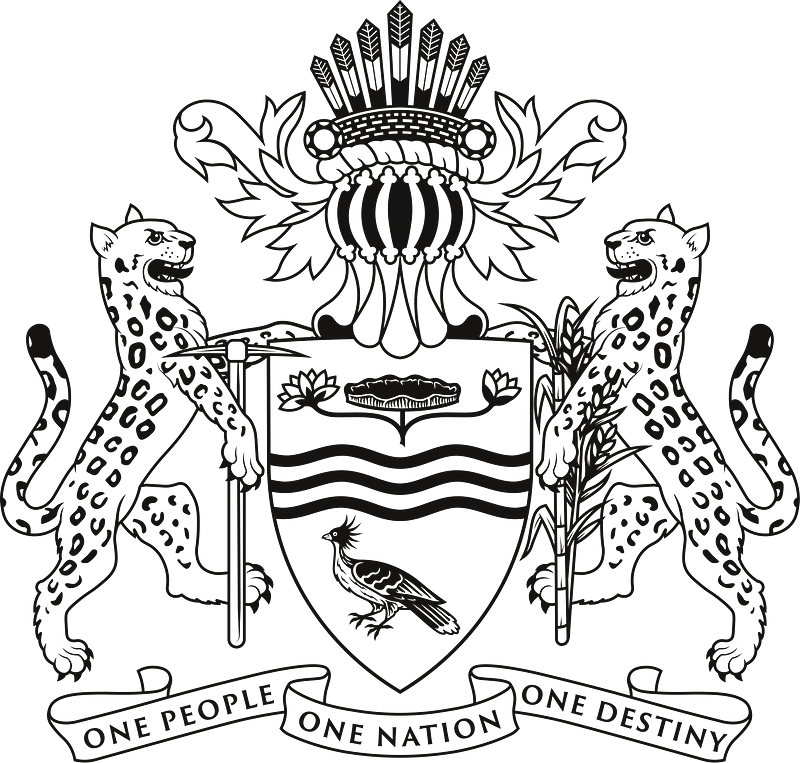 Coat of arms of Guyana (outline)