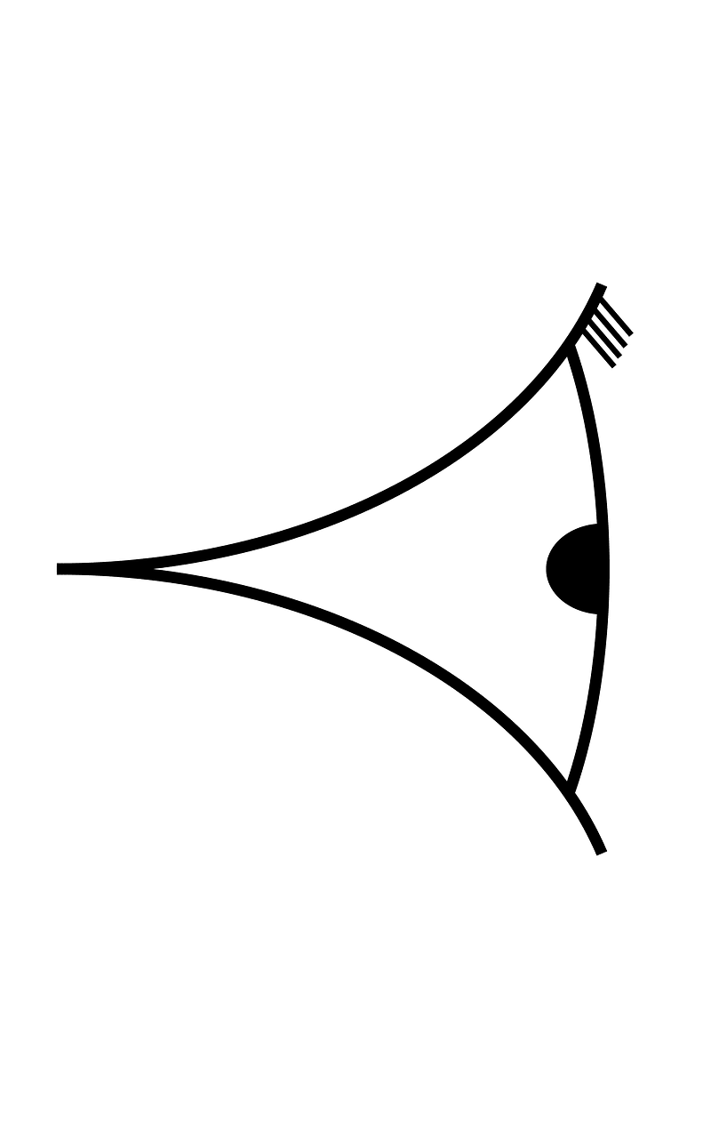Eye symbol lateral