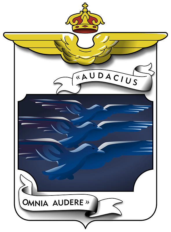 Ensign of the 14º Stormo BT (coat of arms) of the Italian Air Force